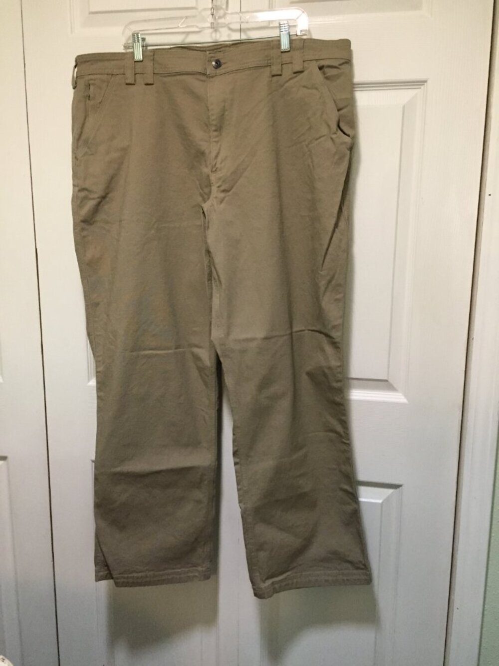 Duluth Trading Co Flex Fire Hose Relaxed Fit Cargo Pants Mens 42 X 32 Tan